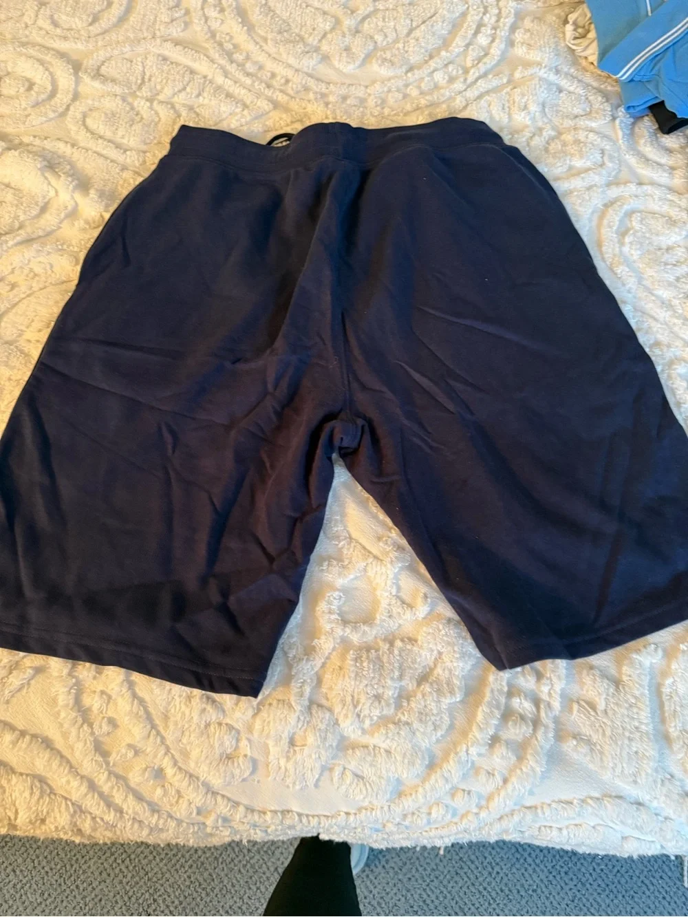 Slazenger Men's Dark Blue Athletic Shorts with Logo
